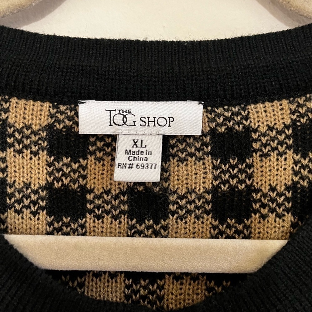 Vintage The Tog Shop Plaid Button Cardigan - Picture 2 of 4